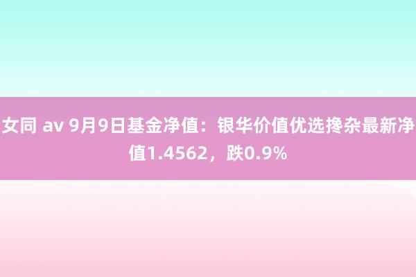 女同 av 9月9日基金净值：银华价值优选搀杂最新净值1.4562，跌0.9%