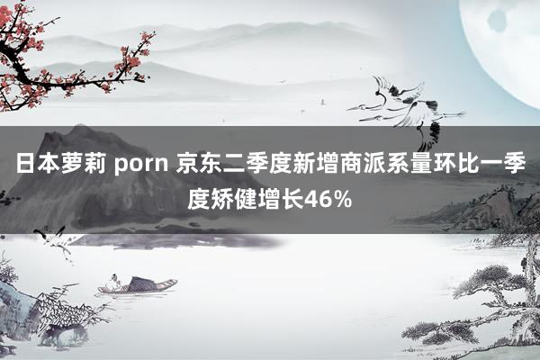 日本萝莉 porn 京东二季度新增商派系量环比一季度矫健增长46%