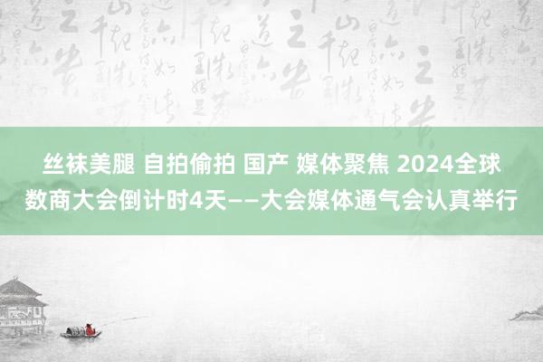 丝袜美腿 自拍偷拍 国产 媒体聚焦 2024全球数商大会倒计时4天——大会媒体通气会认真举行