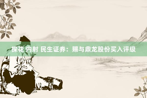 探花 内射 民生证券：赐与鼎龙股份买入评级