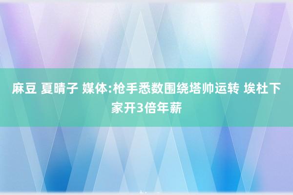 麻豆 夏晴子 媒体:枪手悉数围绕塔帅运转 埃杜下家开3倍年薪