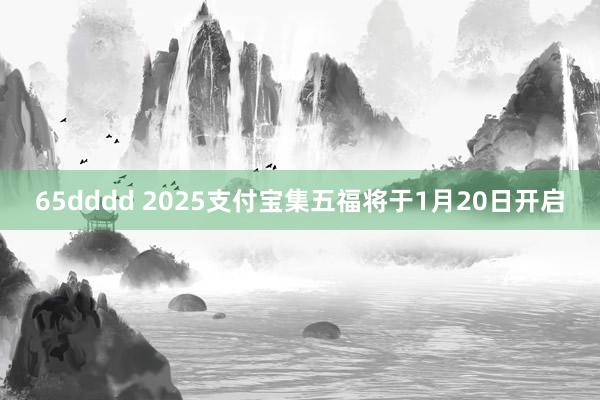 65dddd 2025支付宝集五福将于1月20日开启