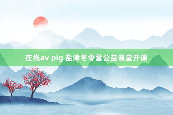 在线av pig 盐津冬令营公益课堂开课